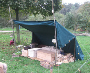 Our new supply tent