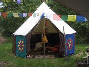 Our pimped tent